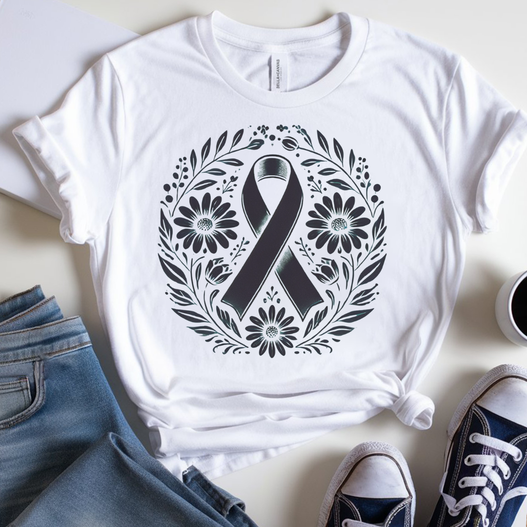 Floral 🎗️ Cancer Support T-shirt