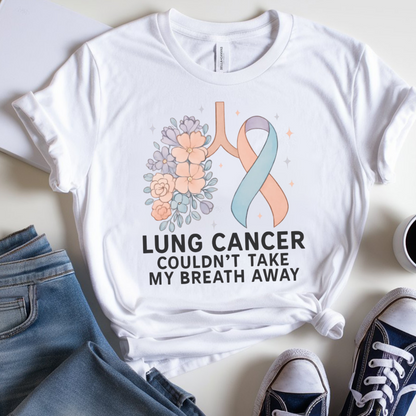 Lung Flowers🎗️ Cancer Support T-shirt