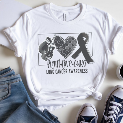 Lung Awareness 🎗️ Cancer Support T-shirt