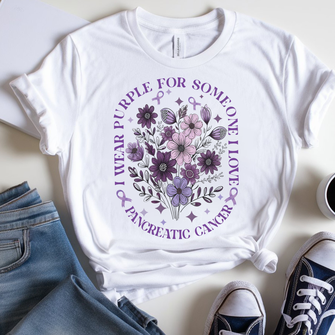 Purple🎗️ Cancer Support T-shirt