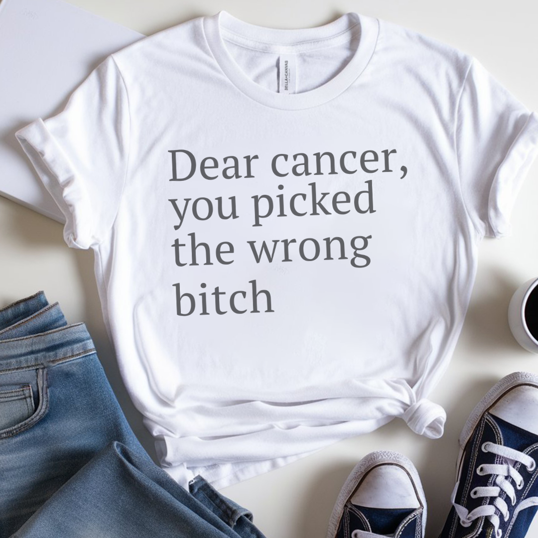 Dear (black font)🎗️ Cancer Support T-shirt