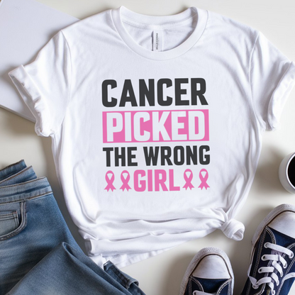 The wrong🎗️ Cancer Support T-shirt