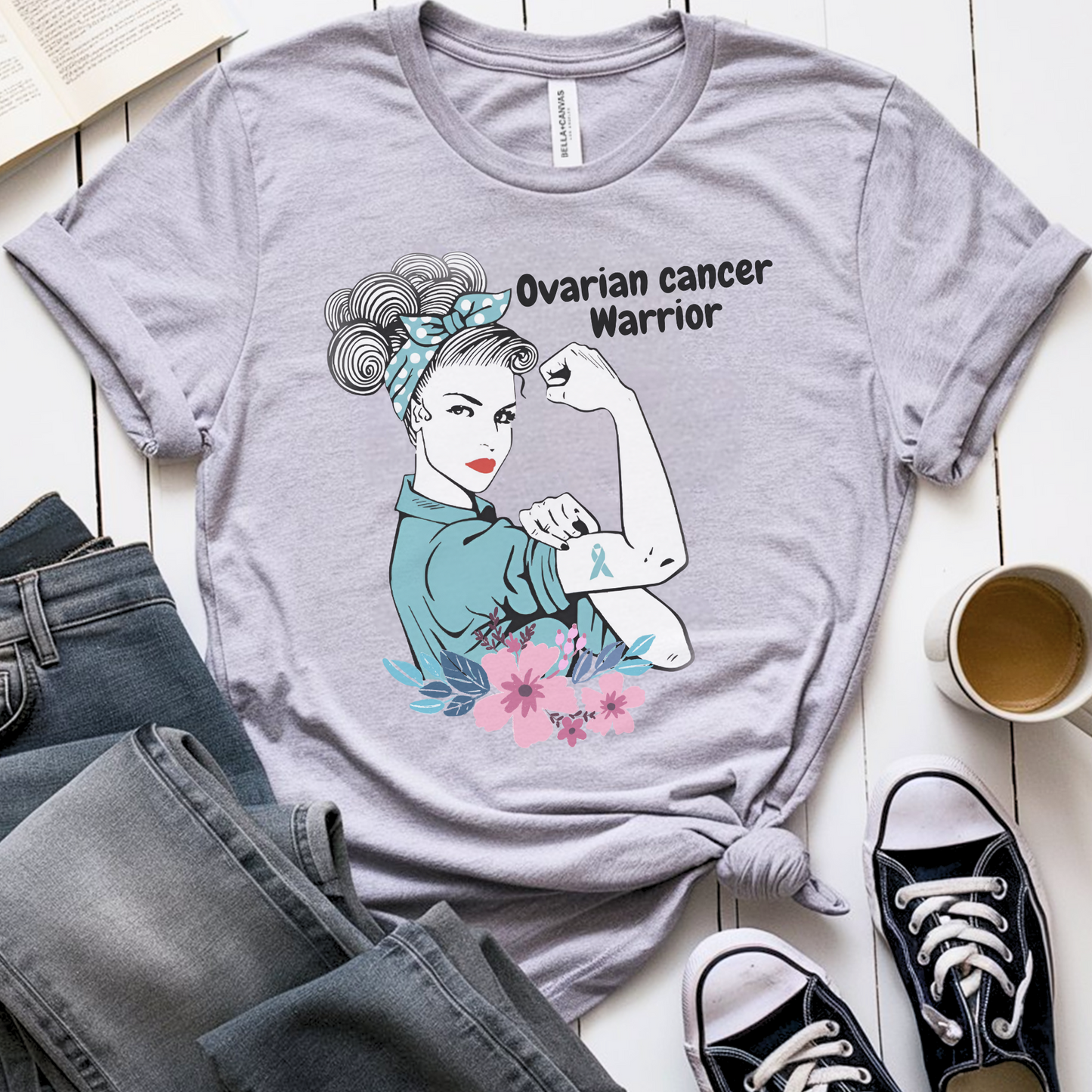 Ovarian Warrior🎗️ Cancer Support T-shirt