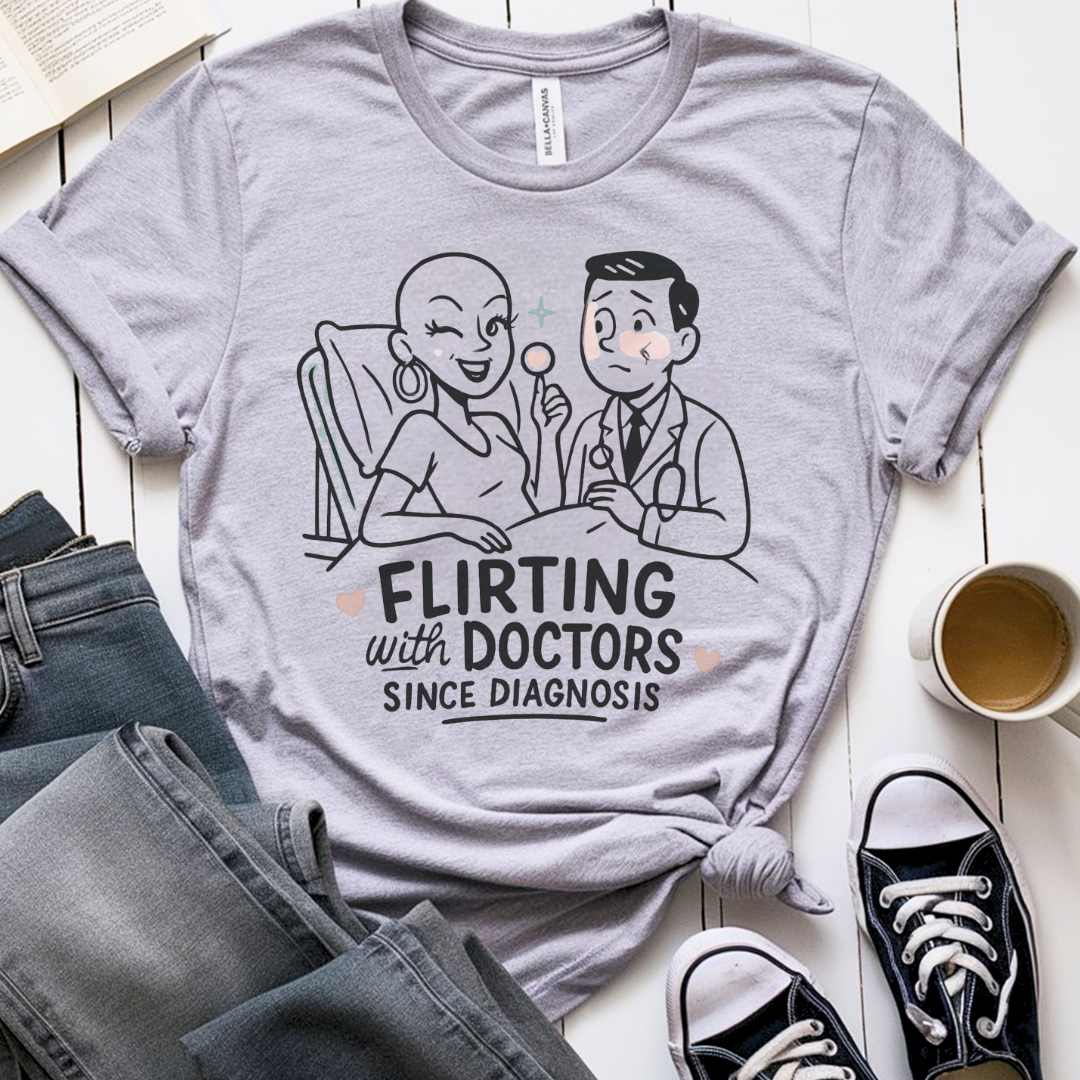 Flirting🎗️ Cancer Support T-shirt