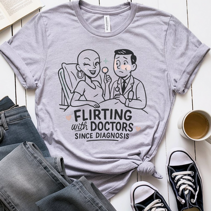 Flirting🎗️ Cancer Support T-shirt