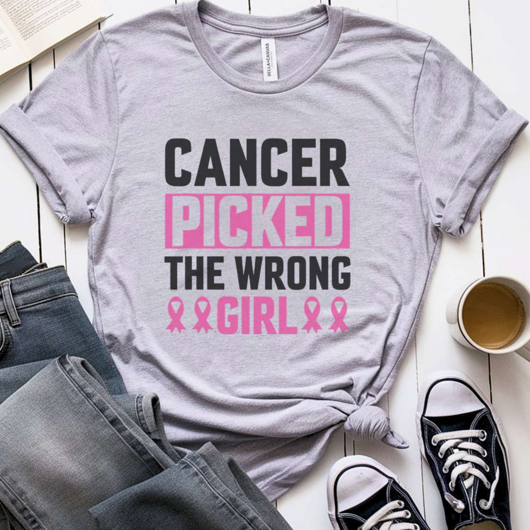 The wrong🎗️ Cancer Support T-shirt