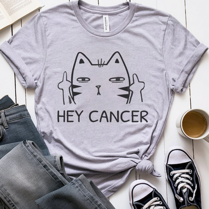 Hey 🎗️ Cancer Support T-shirt