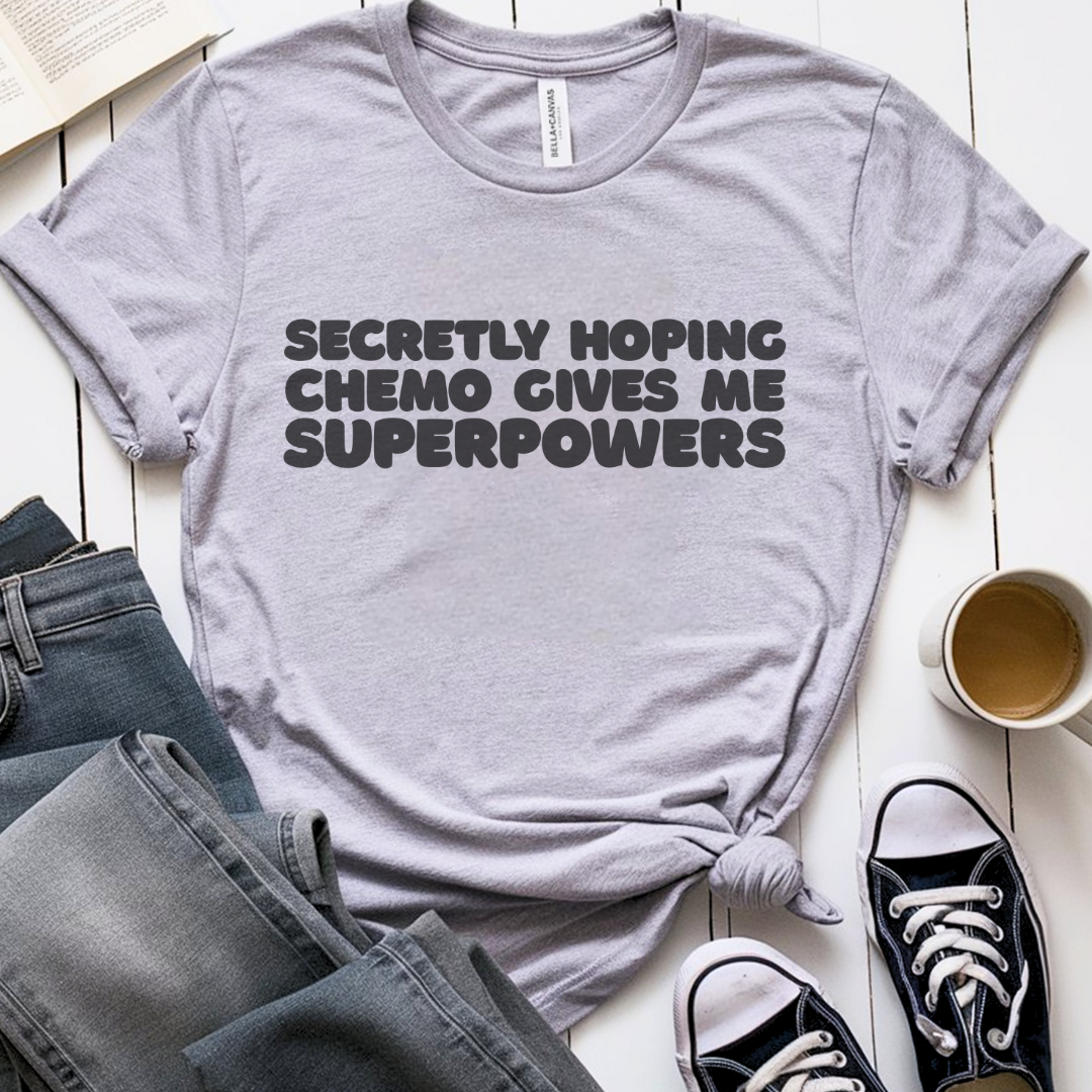 Superpowers (Black)🎗️ Cancer Support T-shirt