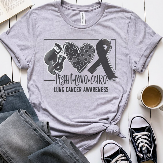 Lung Awareness 🎗️ Cancer Support T-shirt