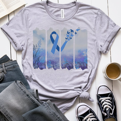 Colon Butterfly🎗️ Cancer Support T-shirt