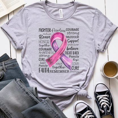 Pink Ribbon🎗️ Cancer Support T-shirt