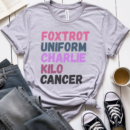 Foxtrot🎗️ Cancer Support T-shirt