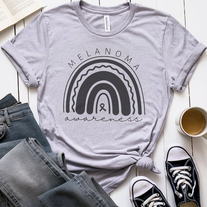 Melanoma Rainbow🎗️ Cancer Support T-shirt