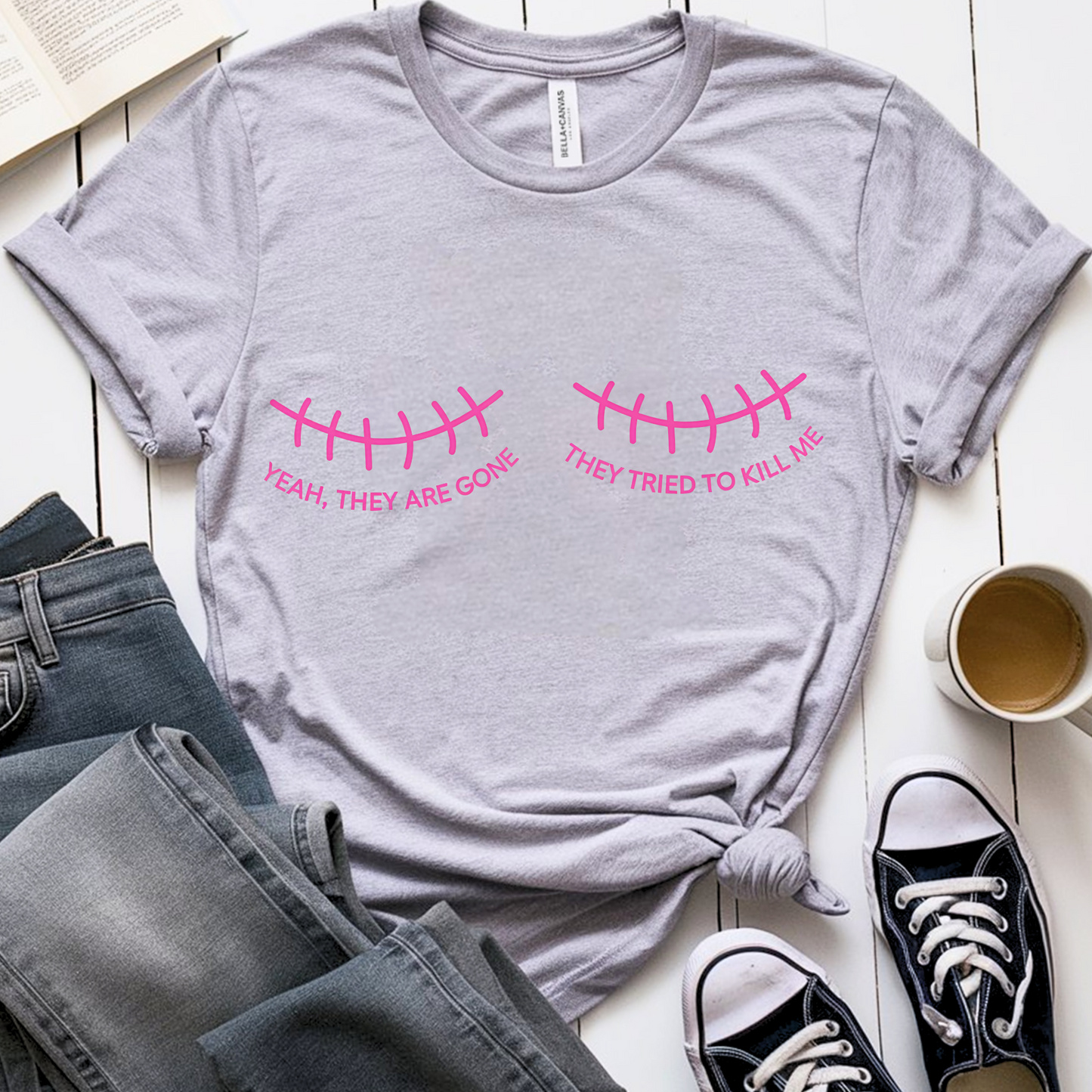 Gone (scars)🎗️ Cancer Support T-shirt