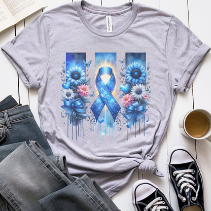 Colon Flowers🎗️ Cancer Support T-shirt