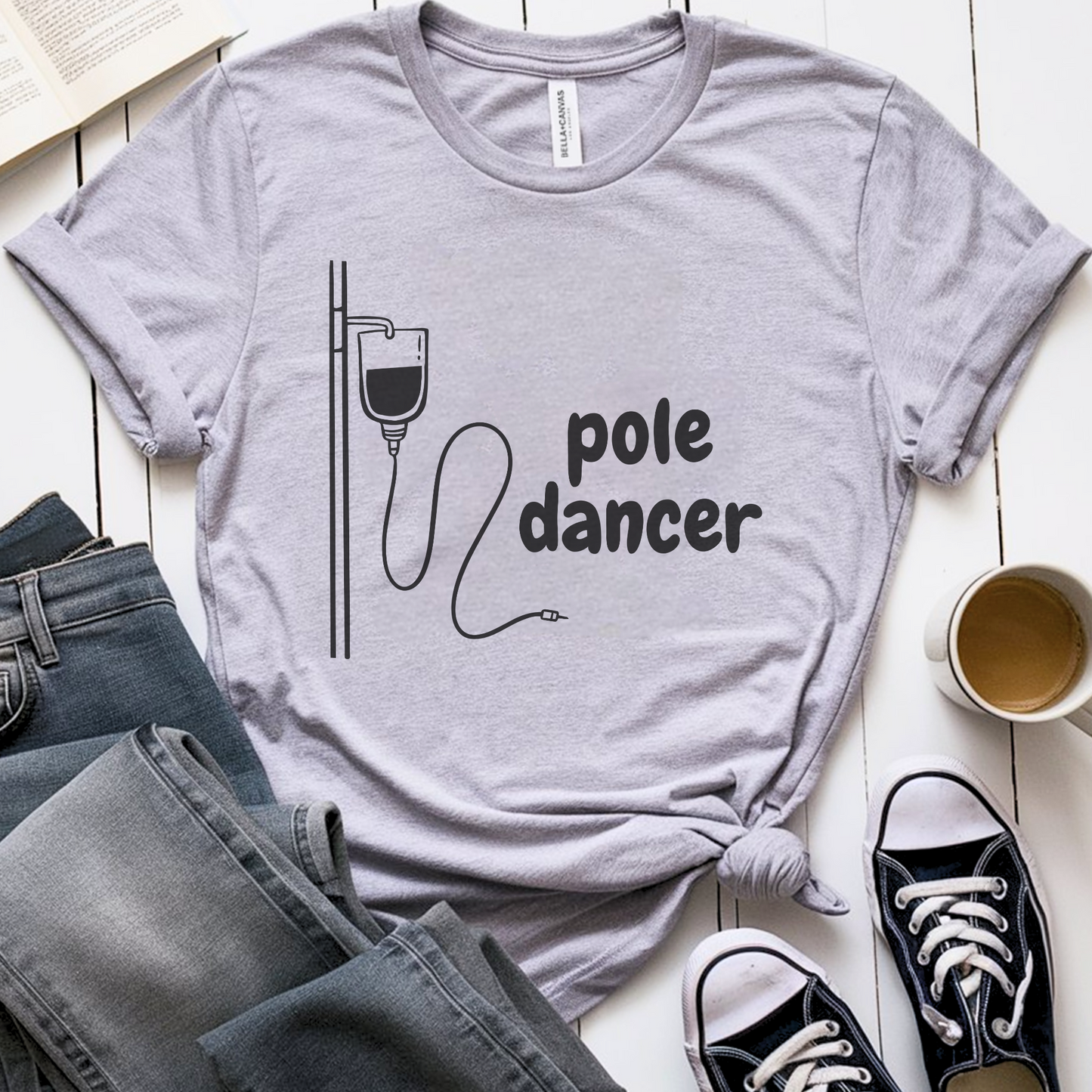 Pole Dancer🎗️ Cancer Support T-shirt