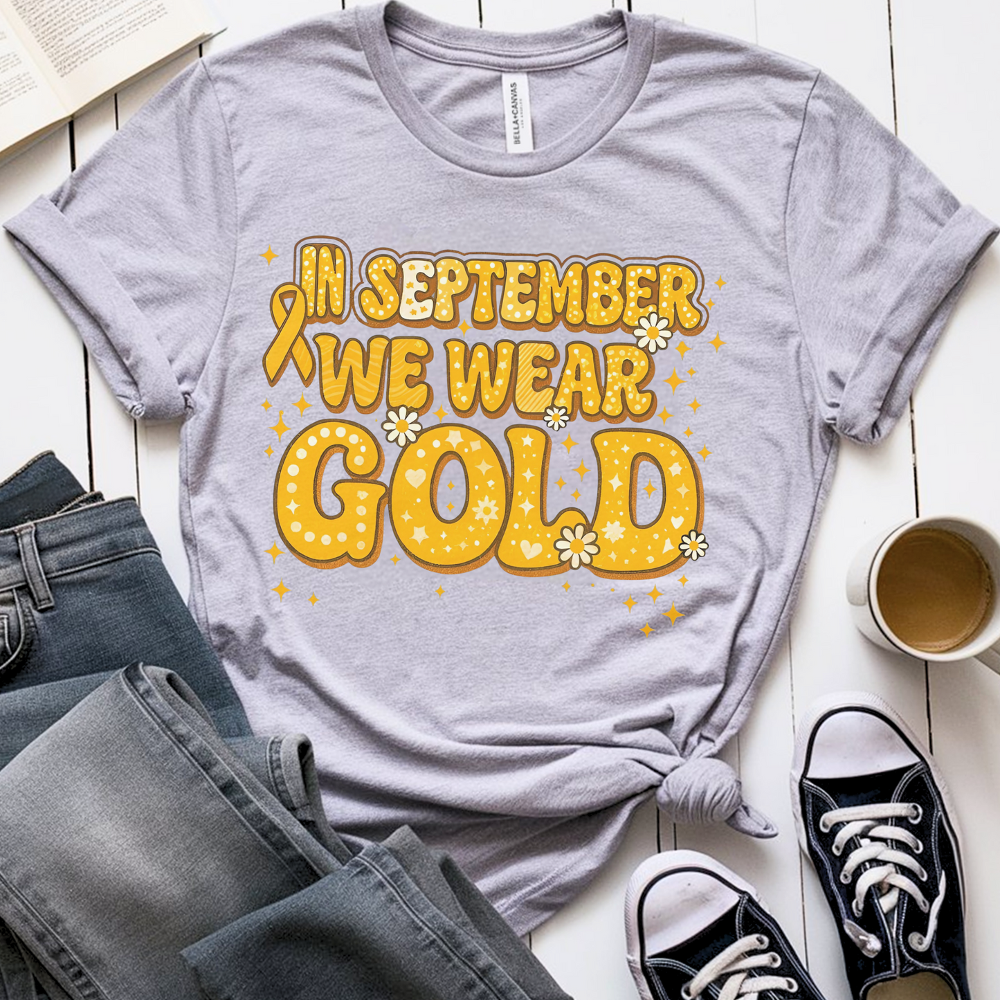 Gold🎗️ Cancer Support T-shirt