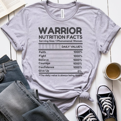 Nutrition Facts🎗️ Cancer Support T-shirt