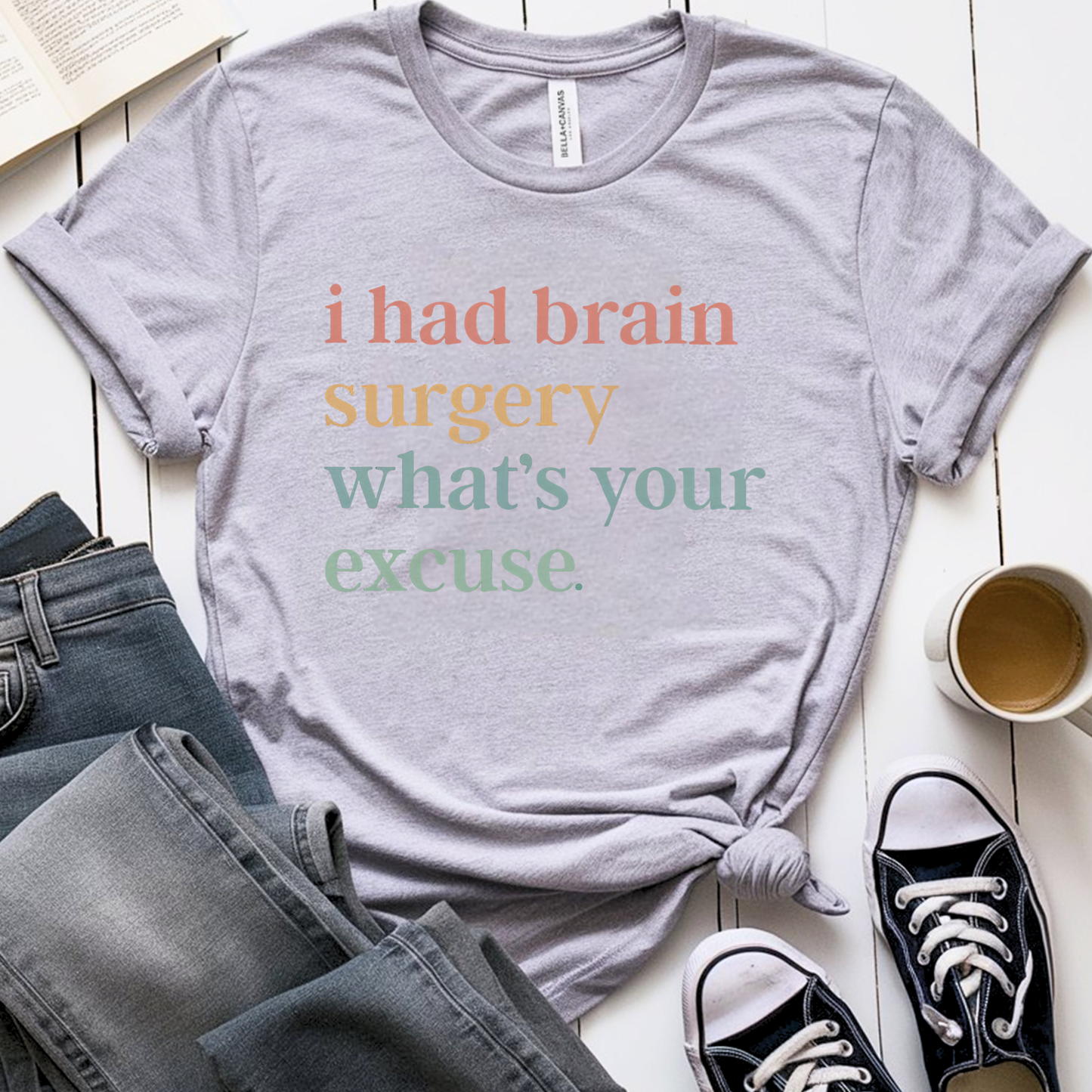 Brain Excuse🎗️ Cancer Support T-shirt