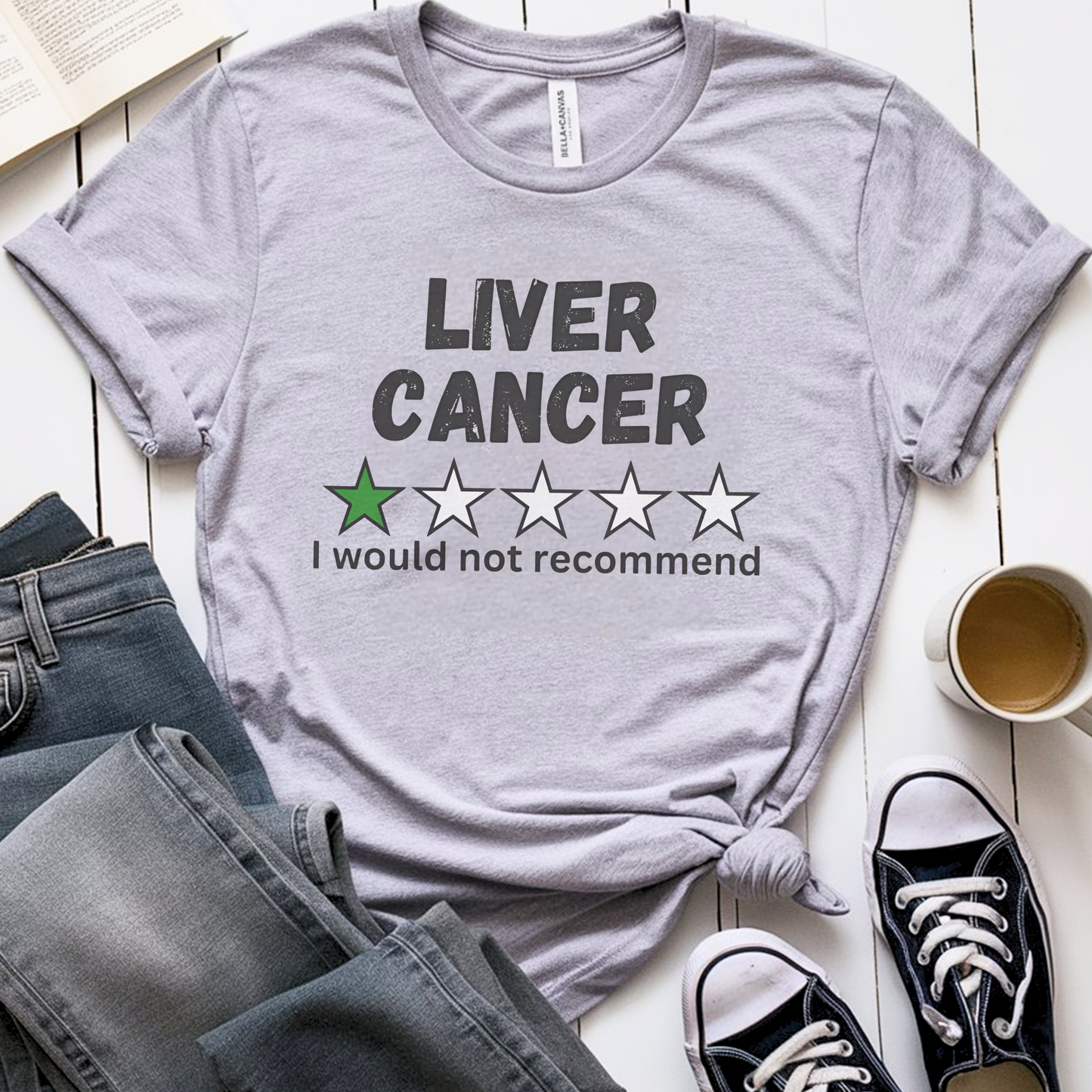 Liver Star🎗️ Cancer Support T-shirt