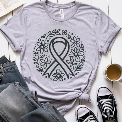 Floral hope 🎗️ Cancer Support T-shirt