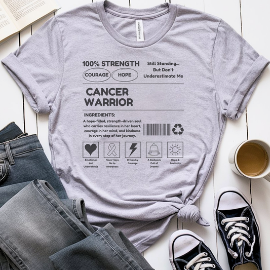 100% Strength🎗️ Cancer Support T-shirt