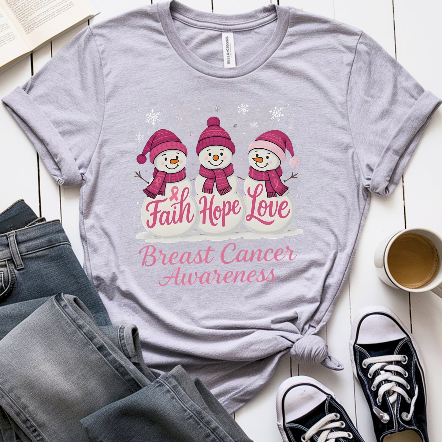 Snow🎗️ Cancer Support T-shirt (Christmas Limited Edition)