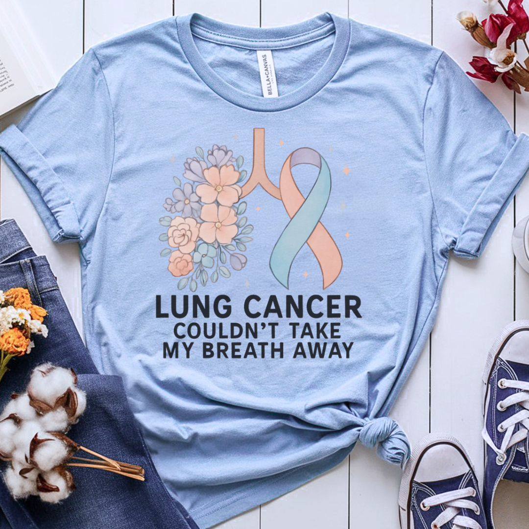Lung Flowers🎗️ Cancer Support T-shirt