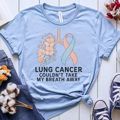 Lung Flowers🎗️ Cancer Support T-shirt