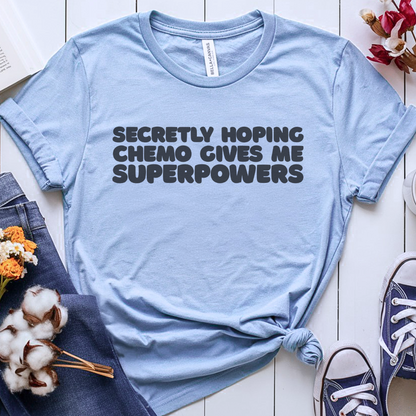Superpowers (Black)🎗️ Cancer Support T-shirt