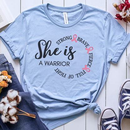 She is🎗️ Cancer Support T-shirt