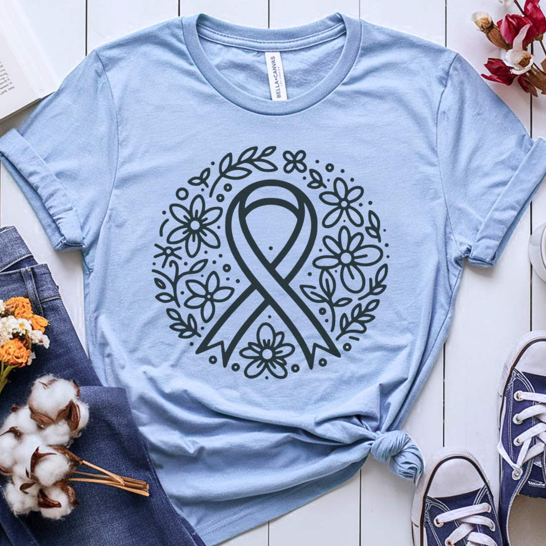 Floral hope 🎗️ Cancer Support T-shirt
