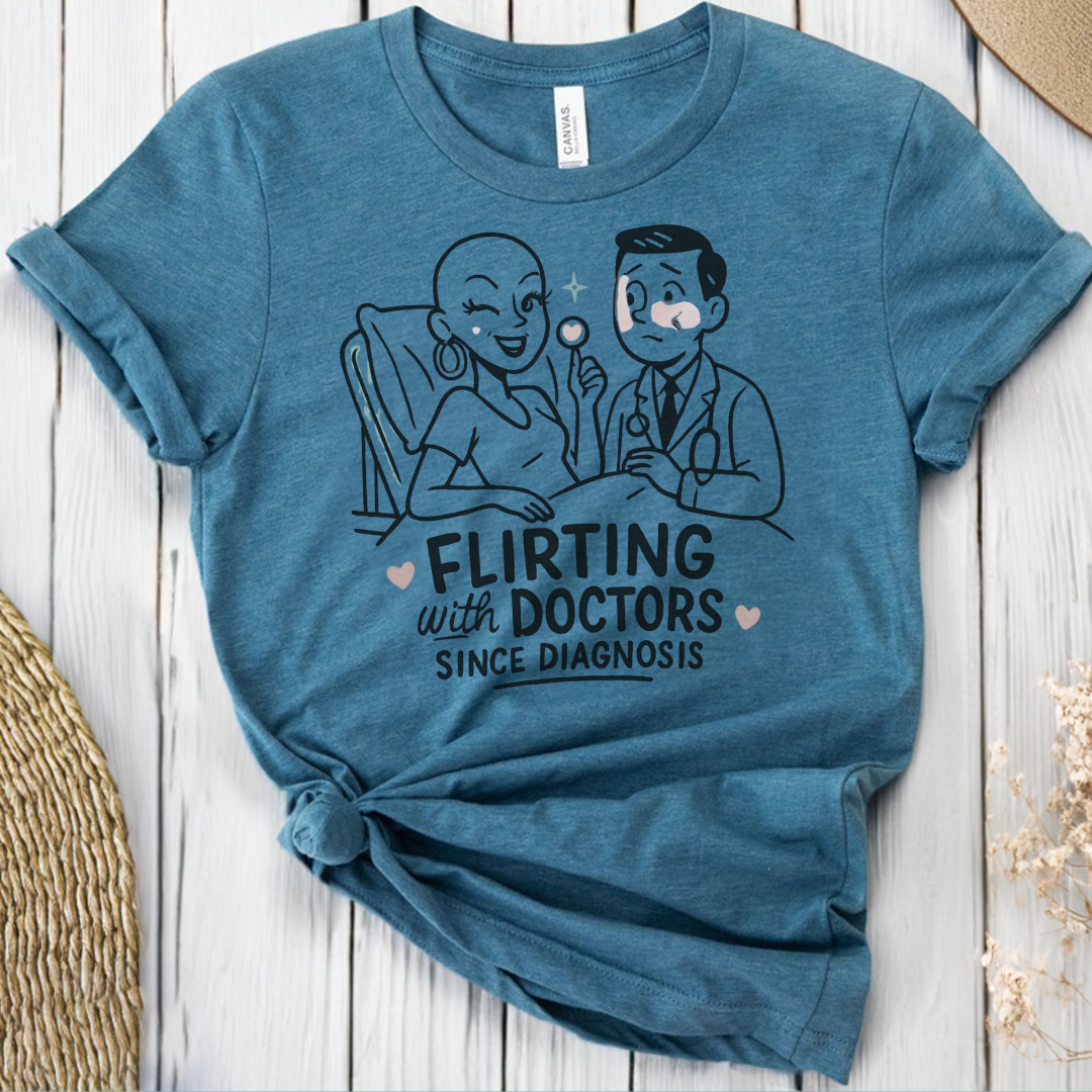 Flirting🎗️ Cancer Support T-shirt