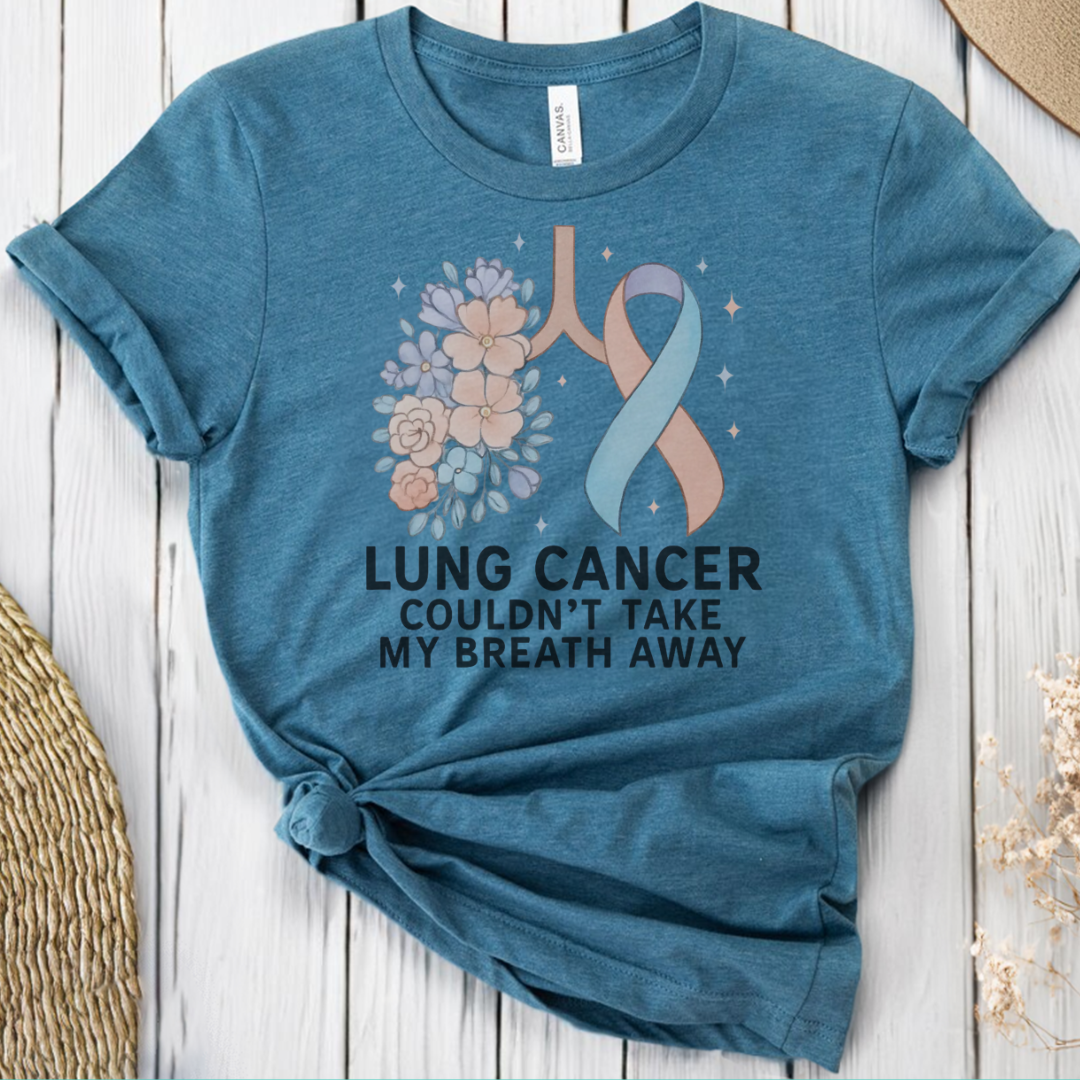 Lung Flowers🎗️ Cancer Support T-shirt
