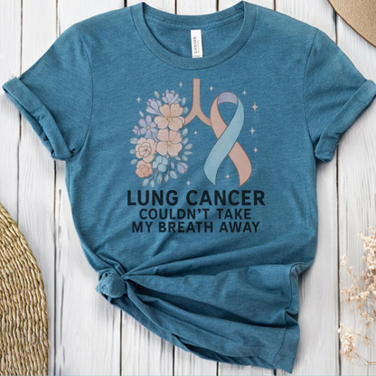 Lung Flowers🎗️ Cancer Support T-shirt
