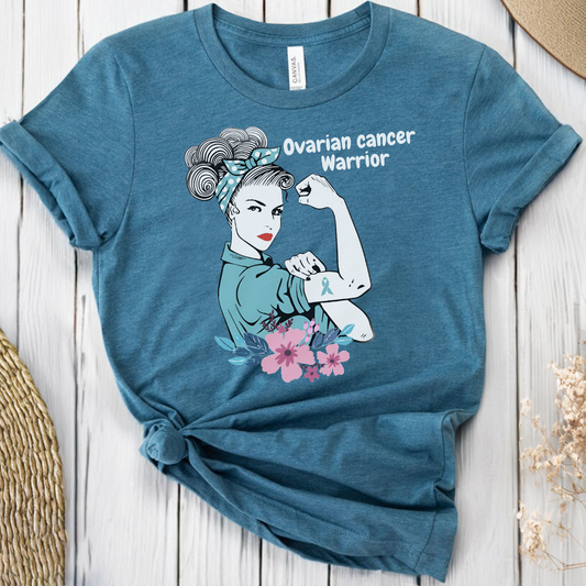 Ovarian Warrior🎗️ Cancer Support T-shirt