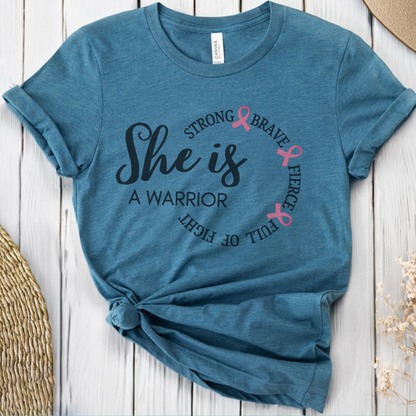 She is🎗️ Cancer Support T-shirt