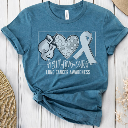 Lung Awareness 🎗️ Cancer Support T-shirt