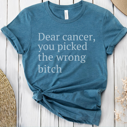 Dear (black font)🎗️ Cancer Support T-shirt