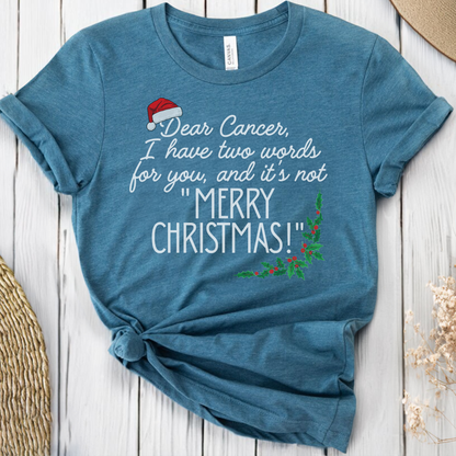 Two Words🎗️ Cancer Support T-shirt (Christmas Limited Edition)