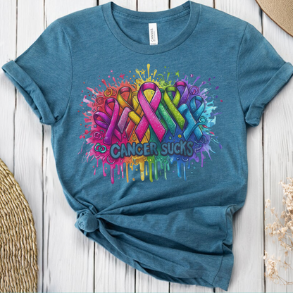 Sucks🎗️ Cancer Support T-shirt