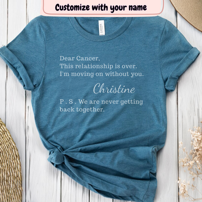 Over🎗️(PERSONALIZED) Cancer Support T-shirt
