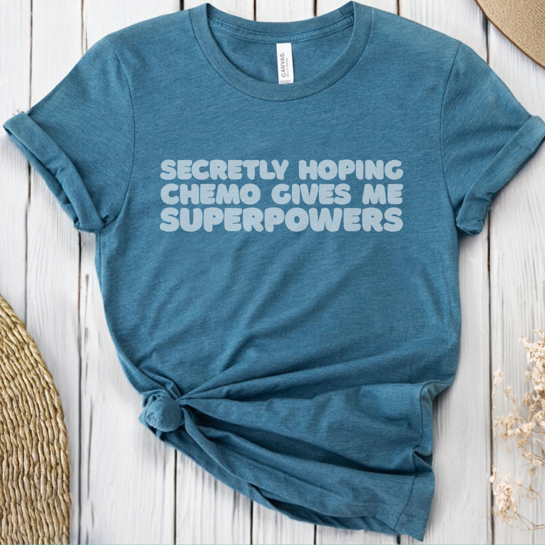 Superpowers (Black)🎗️ Cancer Support T-shirt