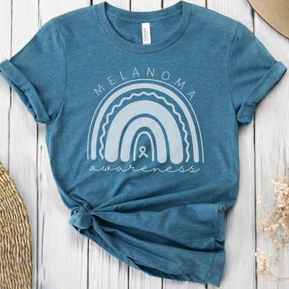 Melanoma Rainbow🎗️ Cancer Support T-shirt