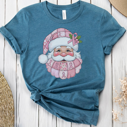 Santa🎗️ Cancer Support T-shirt (Christmas Limited Edition)