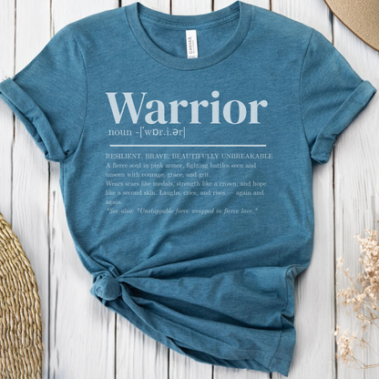 Warrior Noun🎗️ Cancer Support T-shirt