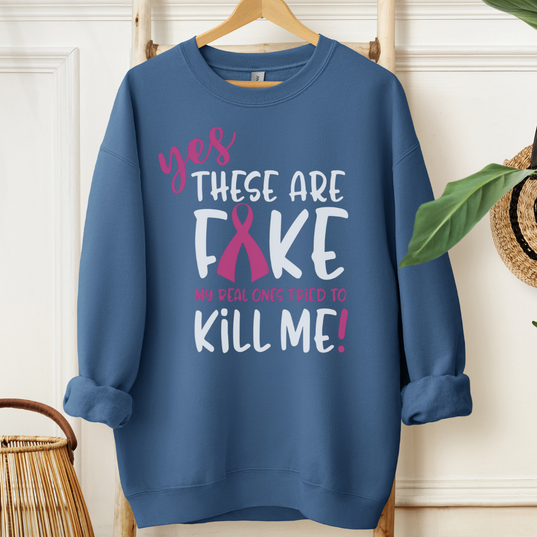 Fake🎗️Cancer support Sweatshirt