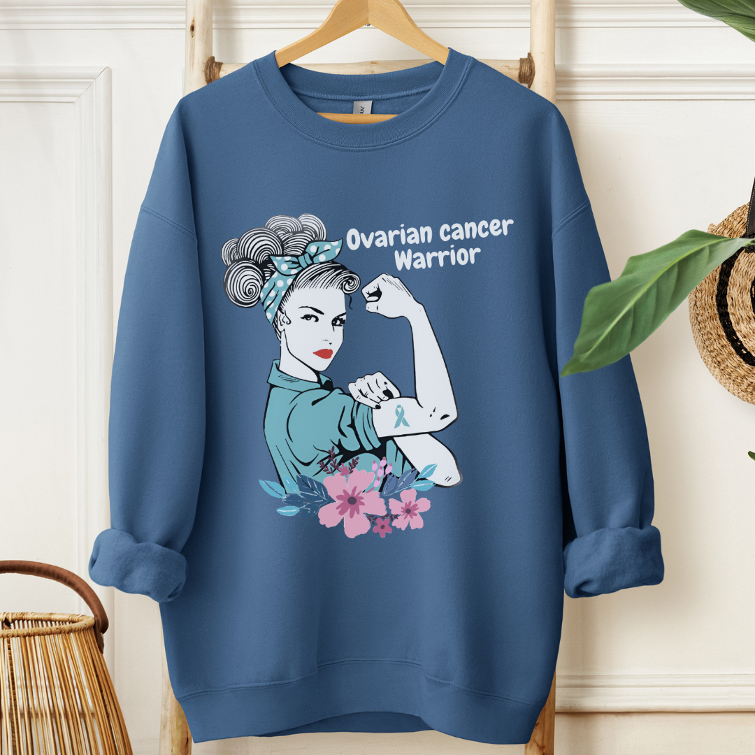 Ovarian Cancer Warrior🎗️Cancer support Sweatshirt