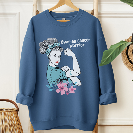 Ovarian Cancer Warrior🎗️Cancer support Sweatshirt