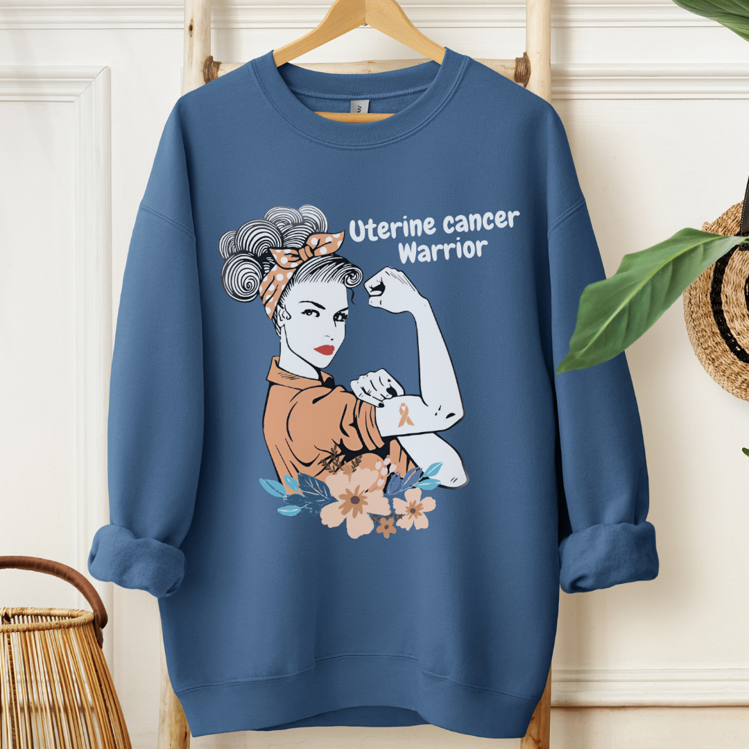 Uterine Cancer Warrior🎗️Cancer support Sweatshirt